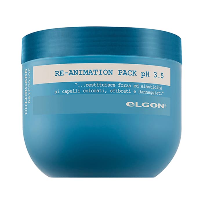 ELGON kaukė dažytiems ir pažeistiems plaukams COLORCARE RE-ANIMATION, 500 ml