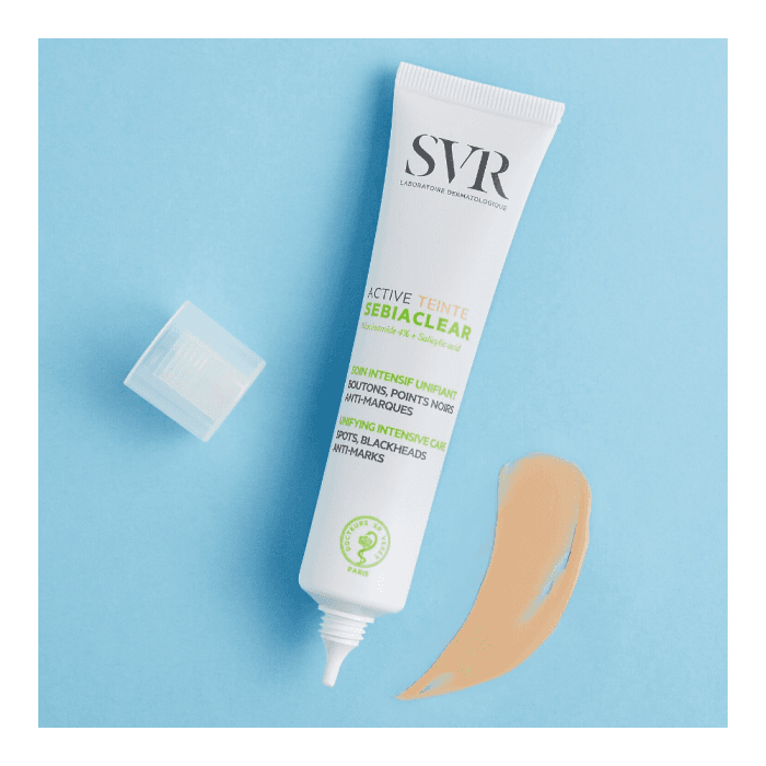 SVR veido kremas su atspalviu į aknę linkusiai odai SEBIACLEAR ACTIVE TEINTE, 40 ml, 40 ml-2