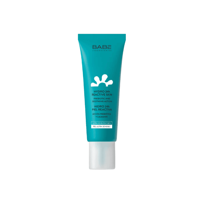 BABĒ drėkinamasis kremas jautriai, raustančiai veido odai FACIAL HYDRO 24H REACTIVE SKIN, 50 ml
