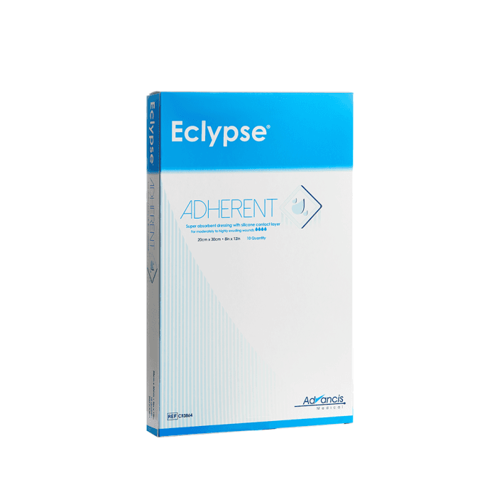 ECLYPSE silikoninis tvarstis ADHERENT, 20 x 30 cm, 10 vnt.