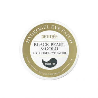 PETITFEE paakių pagalvėlės su juodaisiais perlais ir auksu BLACK PEARL & GOLD, 60 vnt.