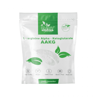 RAW POWDERS L-ARGININAS ALFA-KETOGLUTARATAS (AAKG), 250 g
