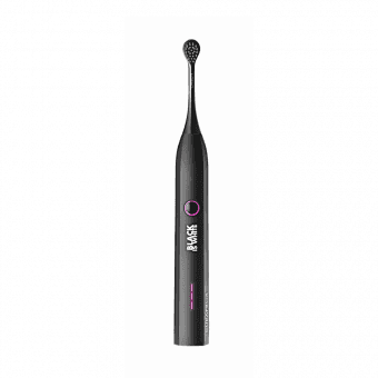 CURAPROX elektrinis dantų šepetėlis su balinančiomis galvutėmis HYDROSONIC BLACK IS WHITE, 1 vnt.