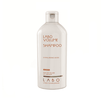 LABO VOLUME plaukams apimties suteikiantis šampūnas su 3 hialurono rūgštimis moterims, 200 ml